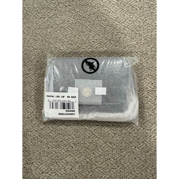 Michael Kors Medium Logo Chain Card Case Wallet Brown - Picture 4 of 4